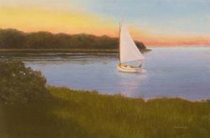 Sailing at Sunrise 36 X 24